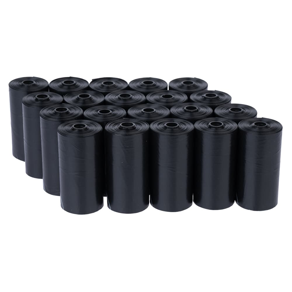 zooplus basics hundeavføringsposer svart - 40 ruller med 15 poser (600 poser)