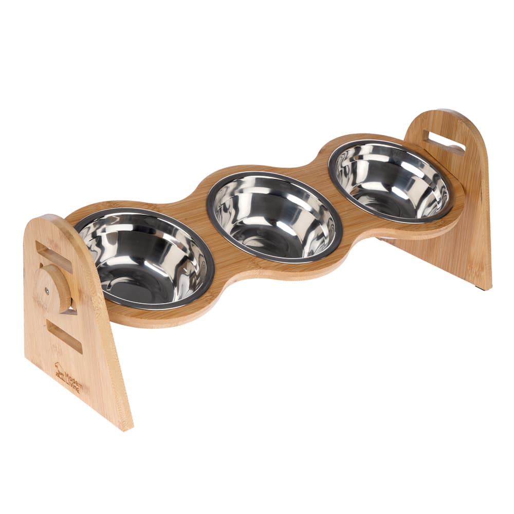 Modern Living Bohemian bambusskål bar - 3 x 450 ml, L 52 x B 18 x H 18 cm