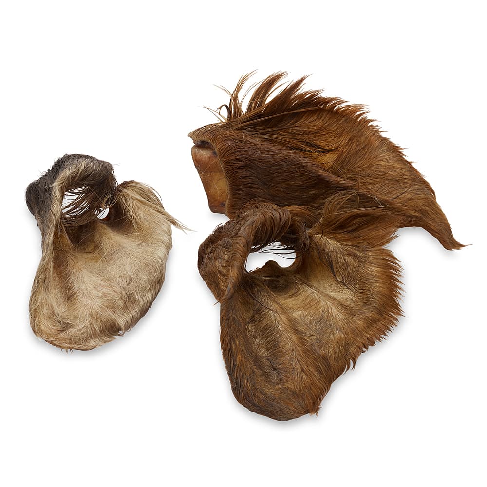 Wolf of Wilderness "High Valley" - Okseører med pels - 120 g (3 stk)