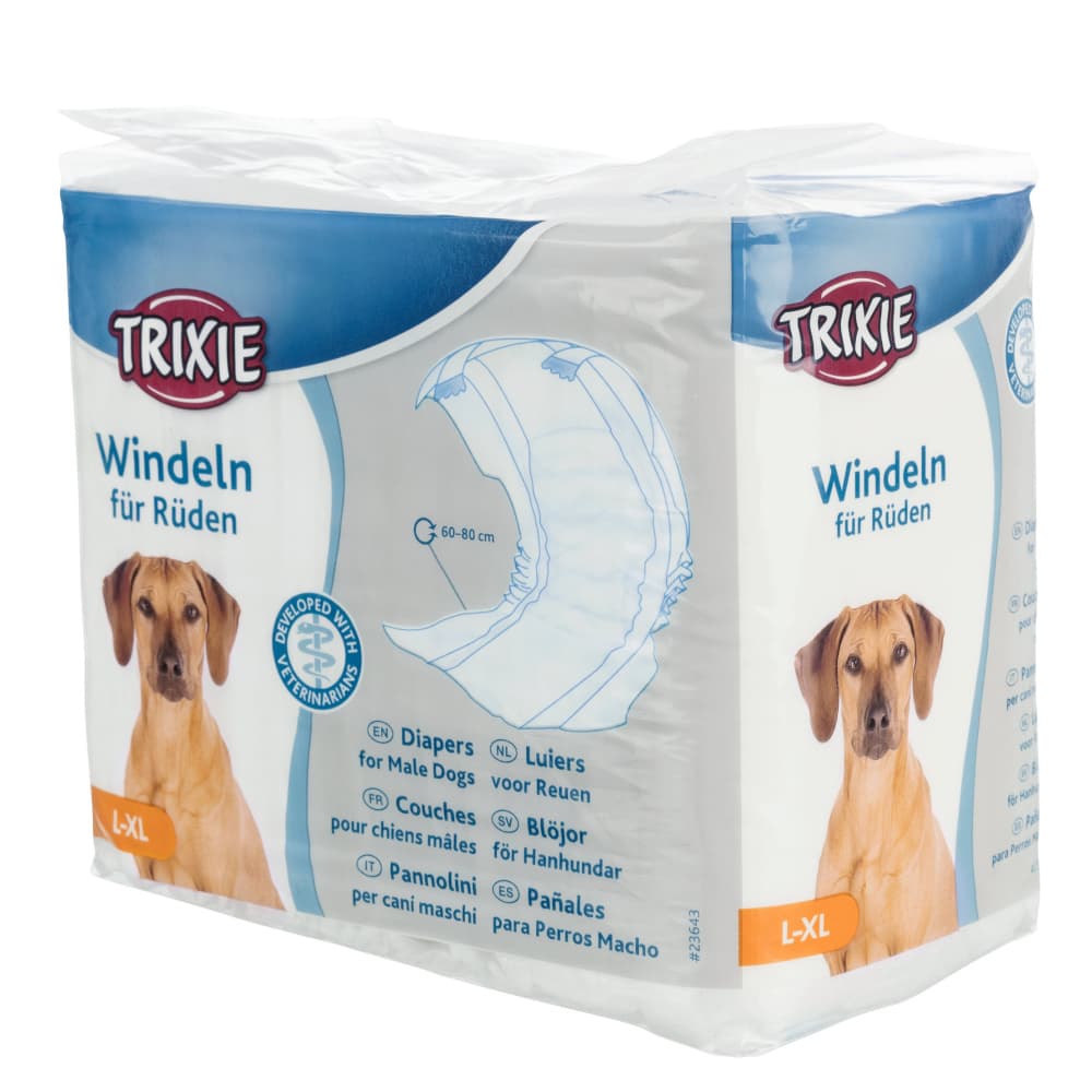Trixie bleier for hannhund - Str L–XL: 60–80 cm, 12 Stk