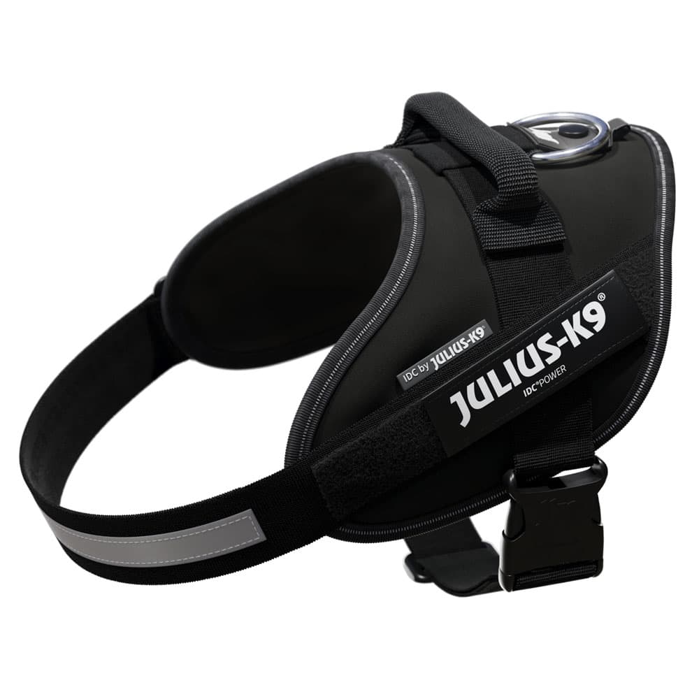 JULIUS-K9 IDC® hundesele, svart - Str. 0: Brystomfang 58 - 76 cm