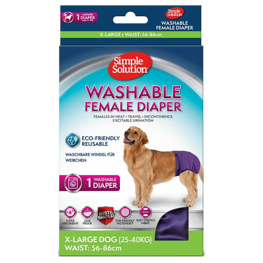 Simple Solution vaskbare hundebind/bleier - Str XL, 1 Stk