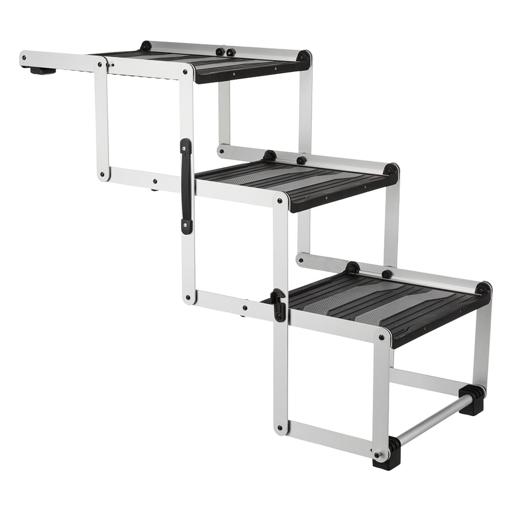 Trixie Friends on Tour 3-trinns folde-trapp, Aluminium/TPR - L 120 x B 37 x H 50 cm / L 100 x B 37 x H 57 cm