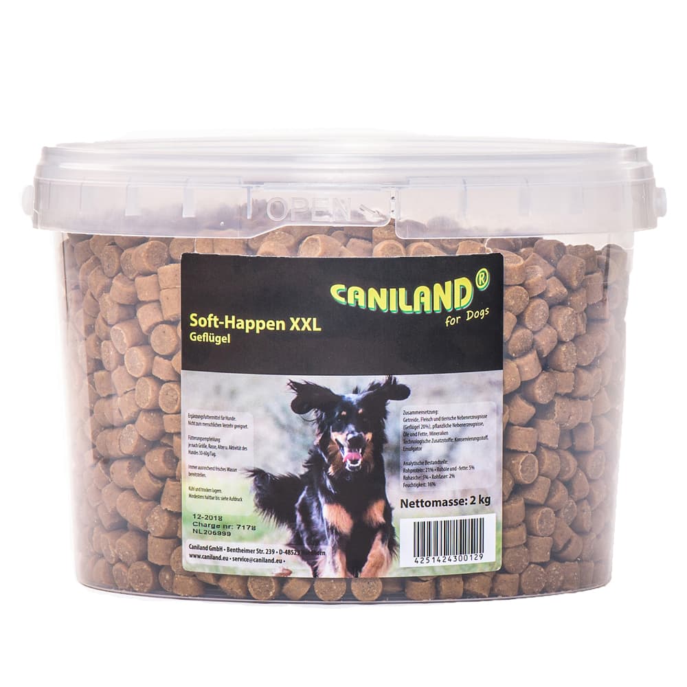 Caniland Soft Fjærkre-Trainees XXL-bøtte - Økonomipakke: 2 x 2 kg