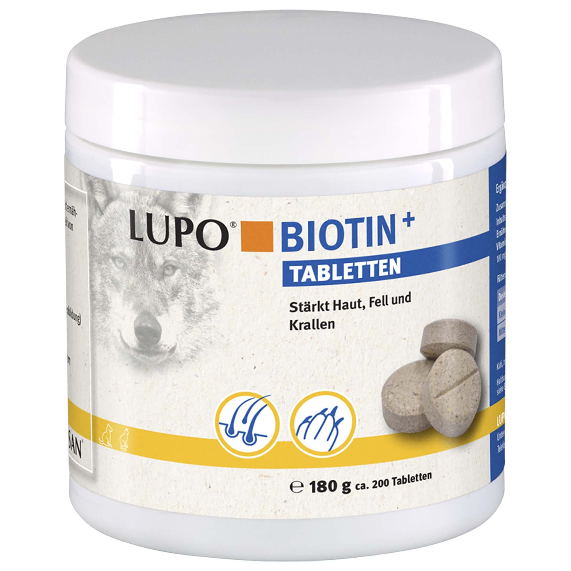 LUPO Biotin+ - 2 x 180 g ( ca. 400 Tabletter)