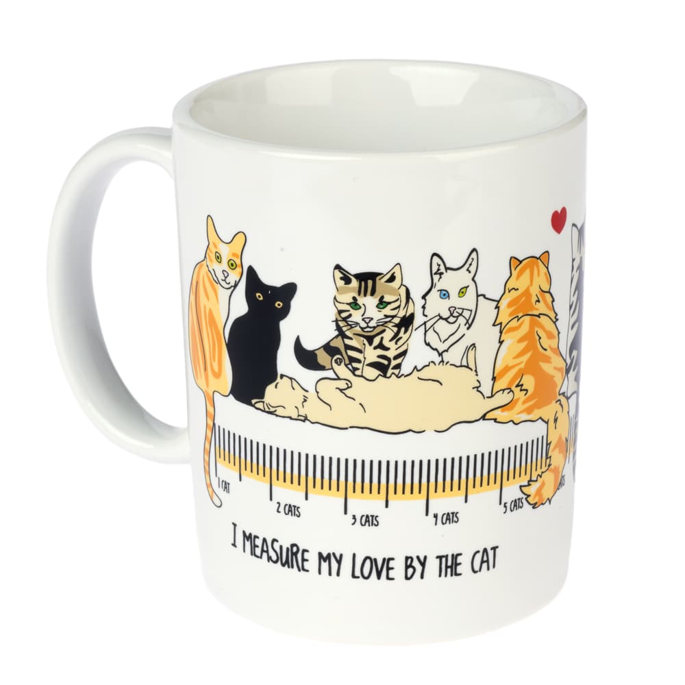 TIAKI keramikkrus "I Measure My Love By The Cat" - 1 stk