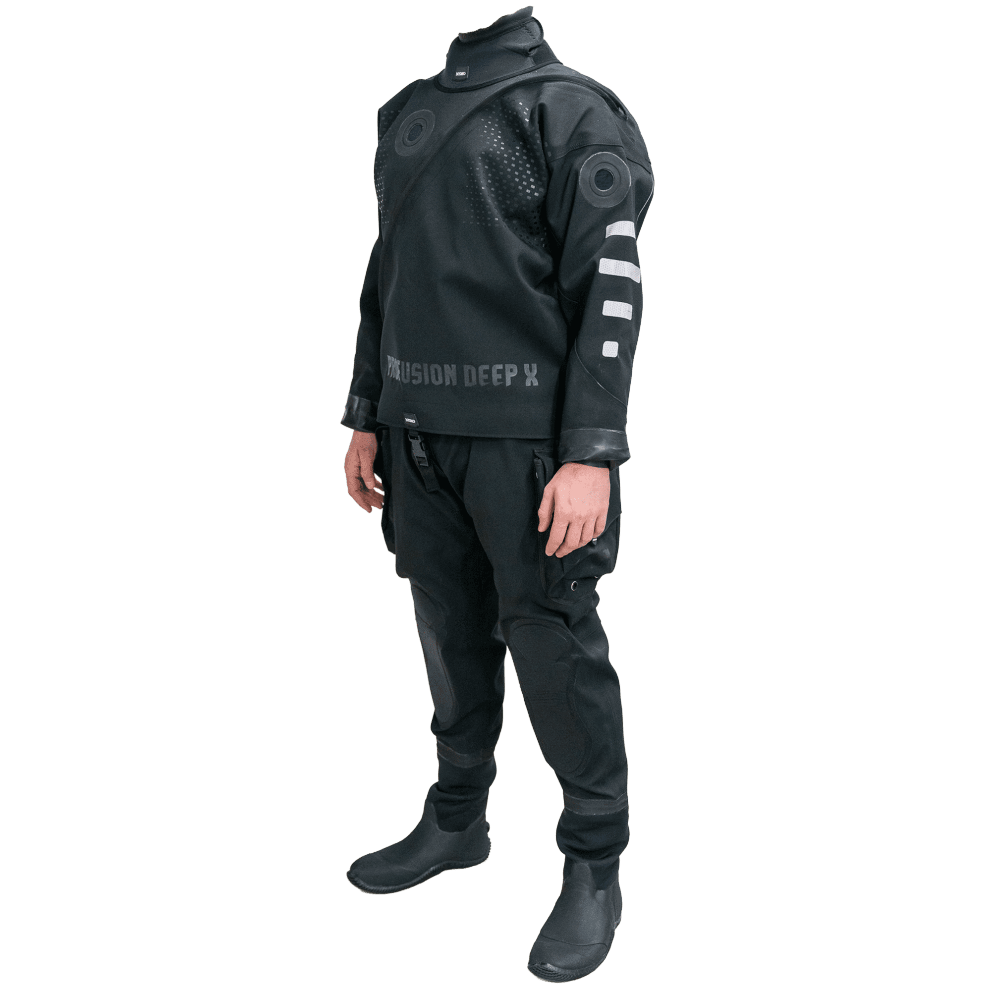 Nemo Deep X Skalldrakt med Frontzip Svart S