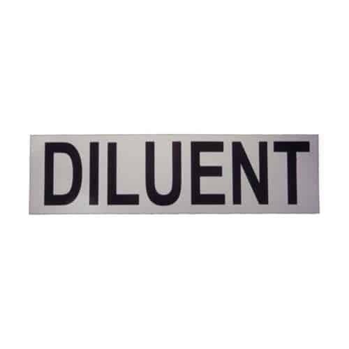 Diluent klistremerke