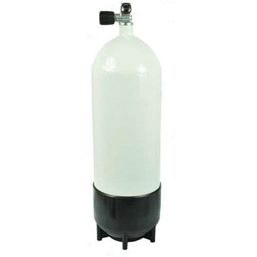 15 liter 232 bar dykkerflaske med kran og flaskebunn