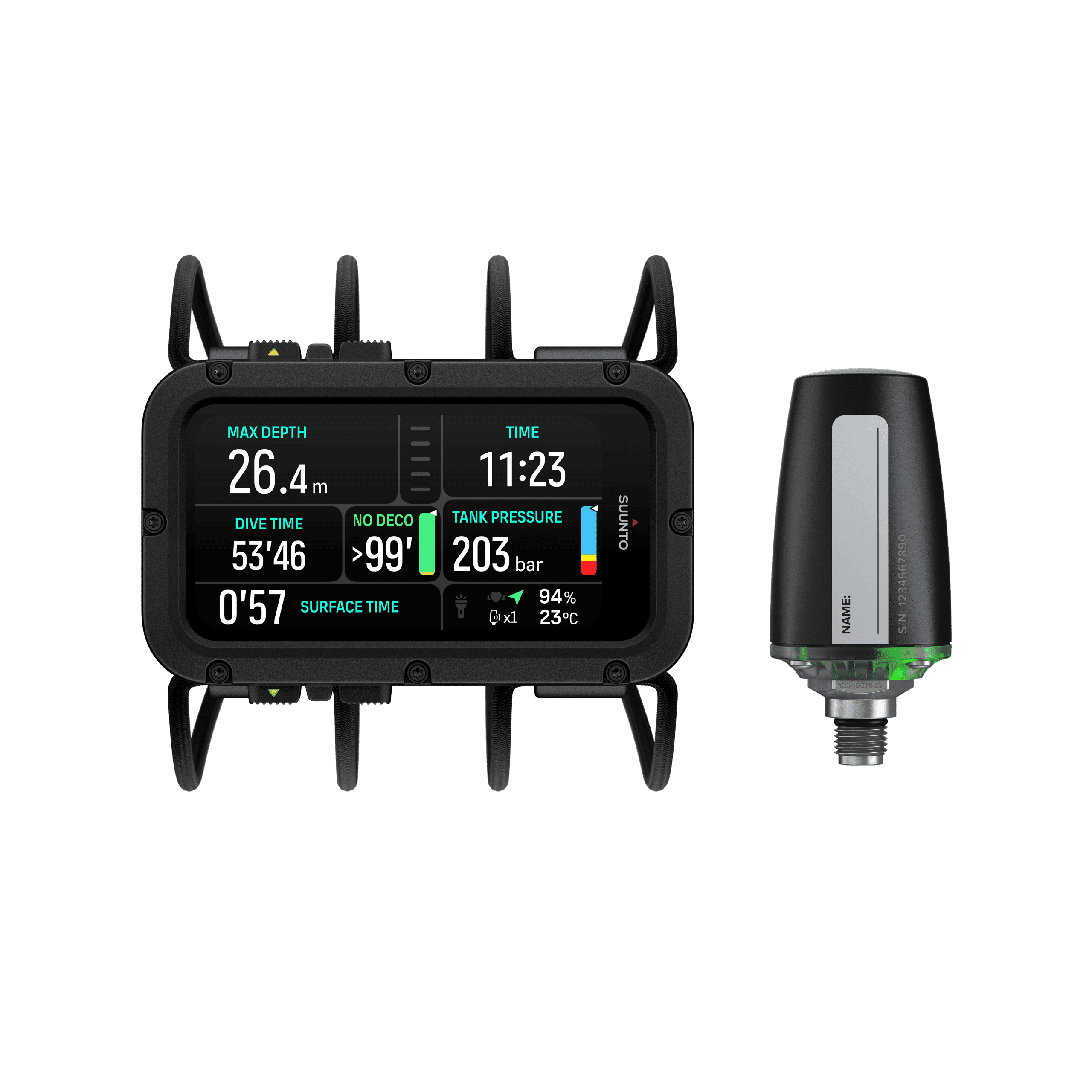 Suunto NAUTIC Computer Bungee+Tank Pod