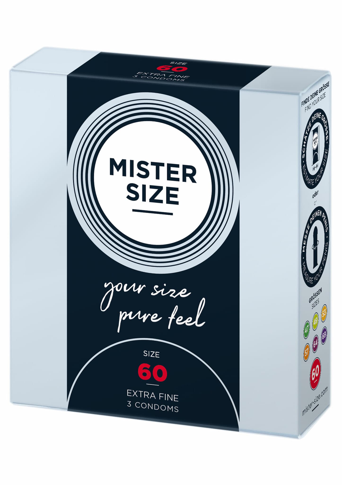 Mister Size Kondomer - 60 mm: 3 stk