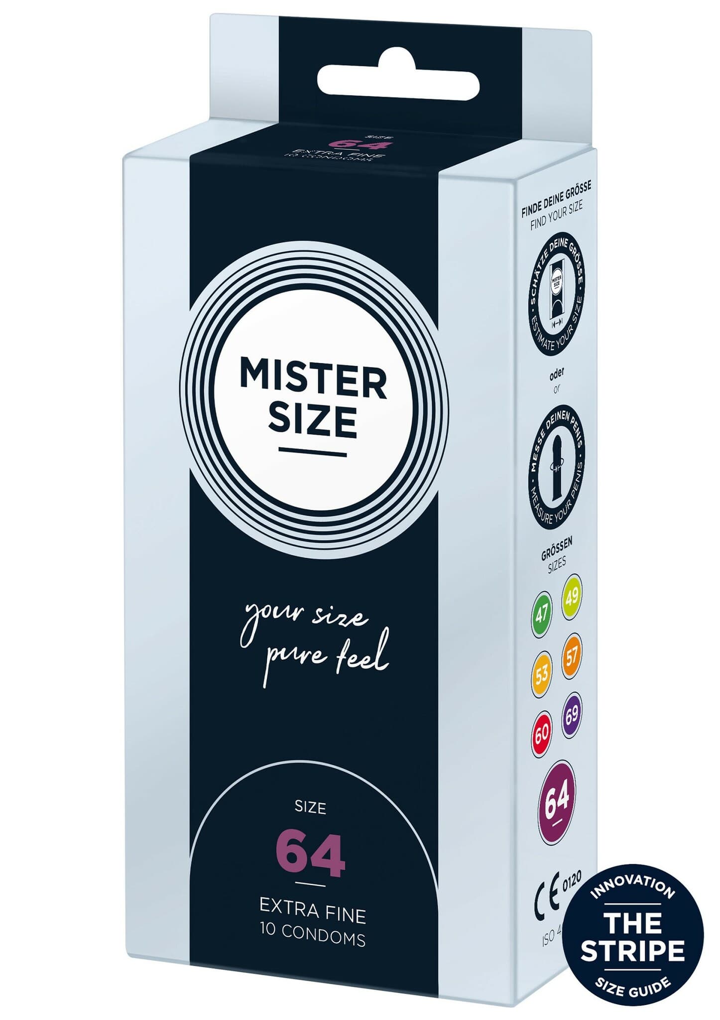 Mister Size Kondomer 64 mm: 10 stk