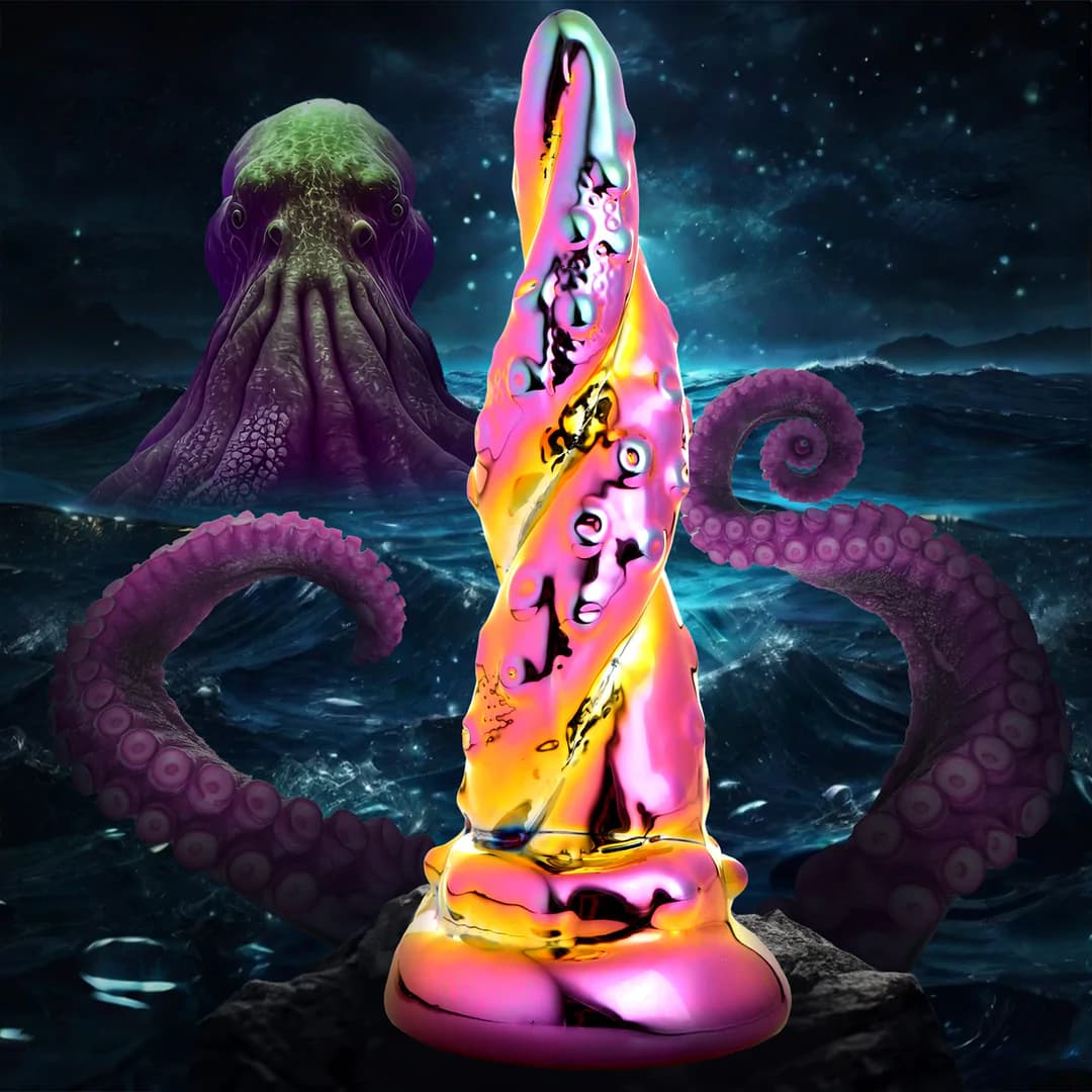 Enchantress Regnbuefarget FantasyDildo i Glass