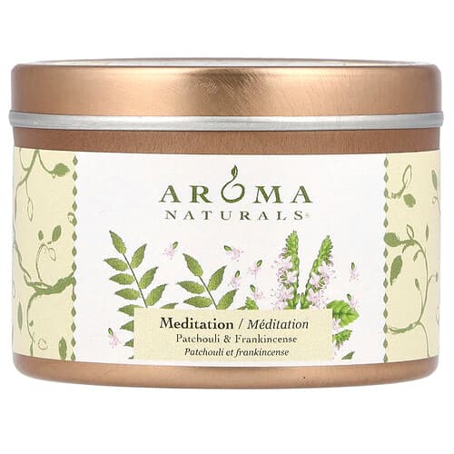 Aroma Naturals, Soy VegePure®, lite soyalys i boks, patchouli og røkelse, 79,38 g