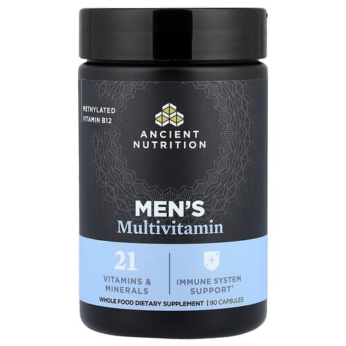 Ancient Nutrition, Multivitamin for menn, 90 kapsler