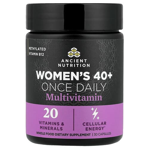Ancient Nutrition, Multivitamin for kvinner over 40 år, én gang daglig, 30 kapsler