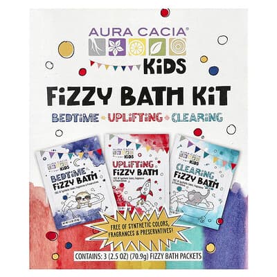 Aura Cacia, Barn, brusbadesett, variert, 3 pakker, 70,9 g per stk.