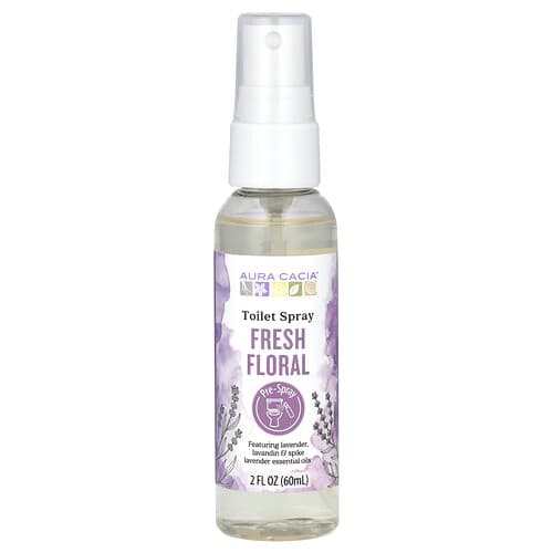 Aura Cacia, Toalettspray, friske blomsterdufter, 60 ml