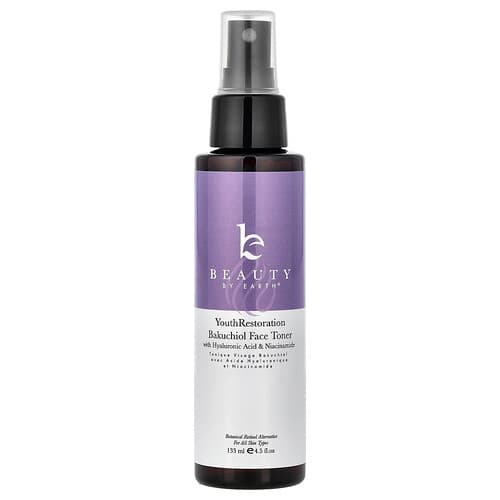 Beauty By Earth, Youth Restoration Bakuchiol ansiktsvann, for alle hudtyper, 133 ml