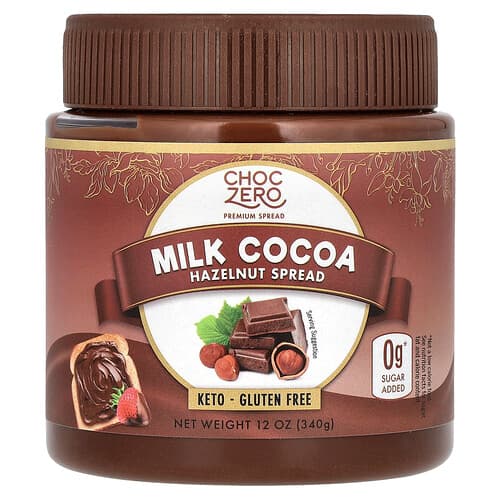 ChocZero, Melk Kakao Hasselnøtt Pålegg, 12 oz (340 g)