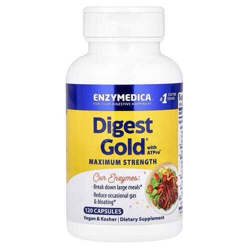 Enzymedica, Digest Gold® med ATPro®, 120 kapsler