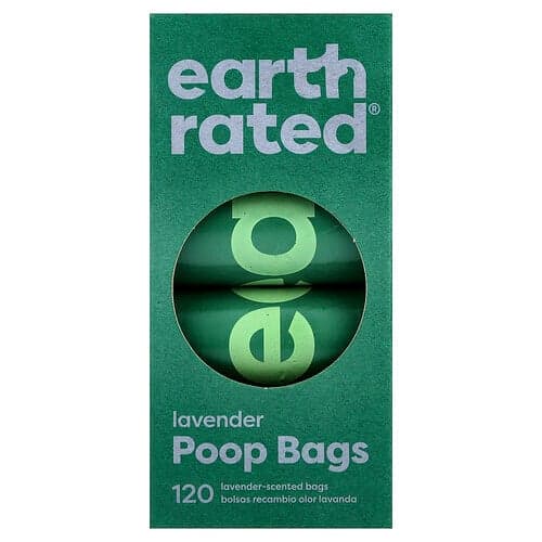 Earth Rated, Bæsjposer, lavendel, 8 ruller