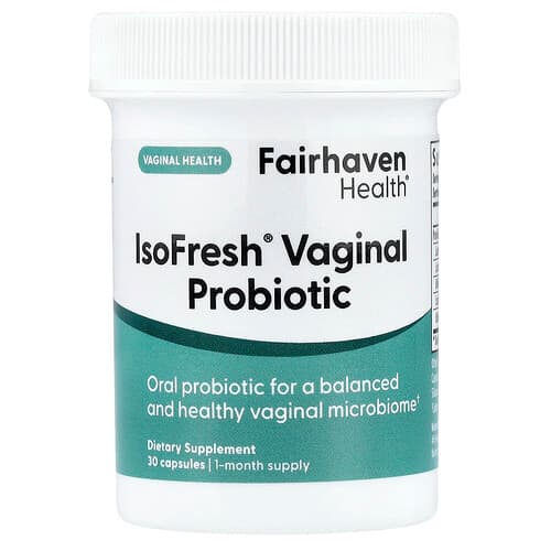 Fairhaven Health, IsoFresh™ vaginal probiotika, 30 kapsler