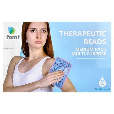 FOMI, Terapeutiske perler, medium pakke, lavendel, 2-pakning