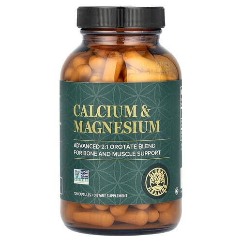 Global Healing, Kalsium og magnesium, 120 kapsler
