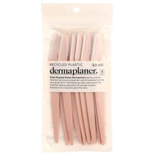 Kitsch, Dermaplaner i resirkulert plast, terrakotta, 12 stk.