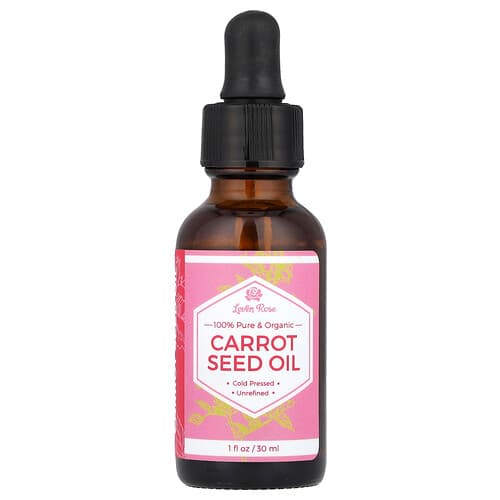 Leven Rose, 100 % ren og økologisk, gulrotfrøolje, 1 fl oz (30 ml)