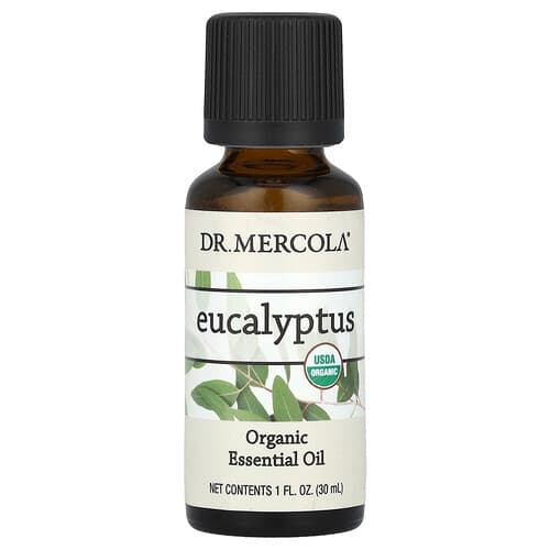 Dr. Mercola, Økologisk eterisk olje, eukalyptus, 1 fl oz (30 ml)