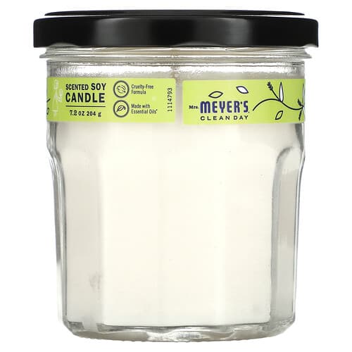 Mrs. Meyers Clean Day, Duftende soyalys, sitronverbena, 204 g