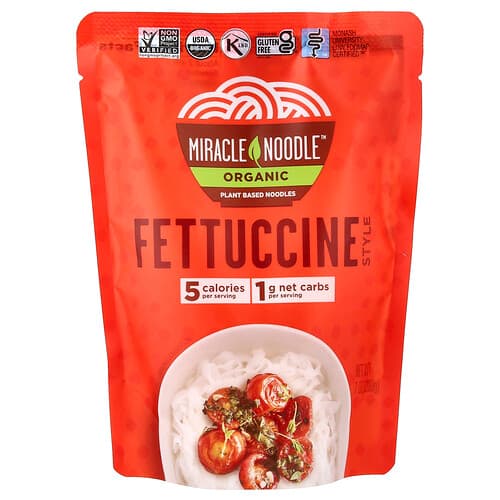 Miracle Noodle, Økologisk fettuccine-stil, 7 oz (200 g)