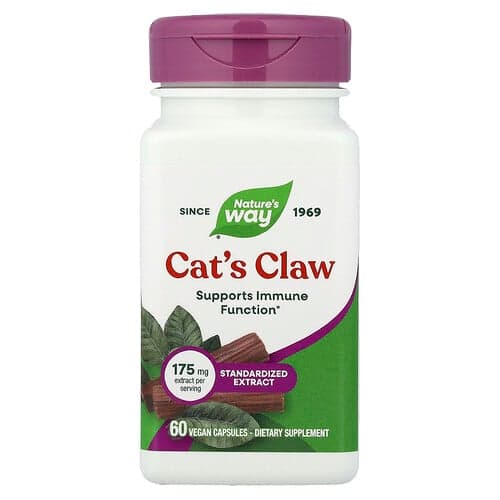 Nature's Way, Katteklo, 175 mg, 60 veganske kapsler