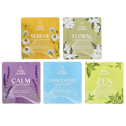 Body Restore, Dampøyemaske, variert pakke, 5-pakning