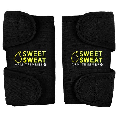 Sports Research, Sweet Sweat®, Armtrimmere, Medium, Svart og Gul, 1 Par
