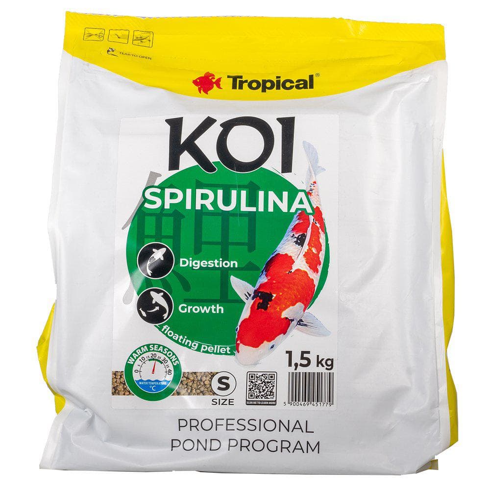 Tropical Koi Spirulina Pellet Size S - 5liter x