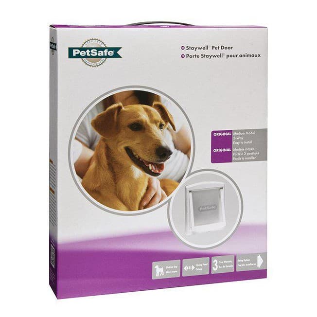Petsafe katt og småhundsdør orginal - Medium -352x294 mm - Hvit