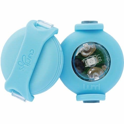 Curli Luumi LED Safety Light Lampe-Lys 2pk - Cyan