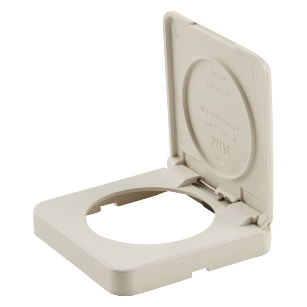 Berker 'Integro Classic' rammer Single Classic med klaff - Hvit