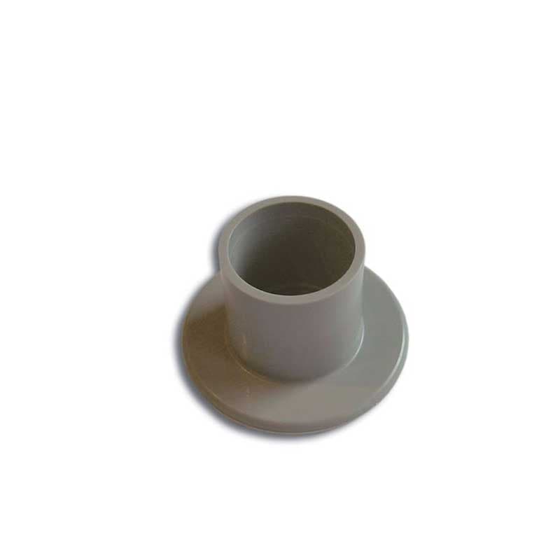 Duppsko 19 mm grå plast. (2 stk)