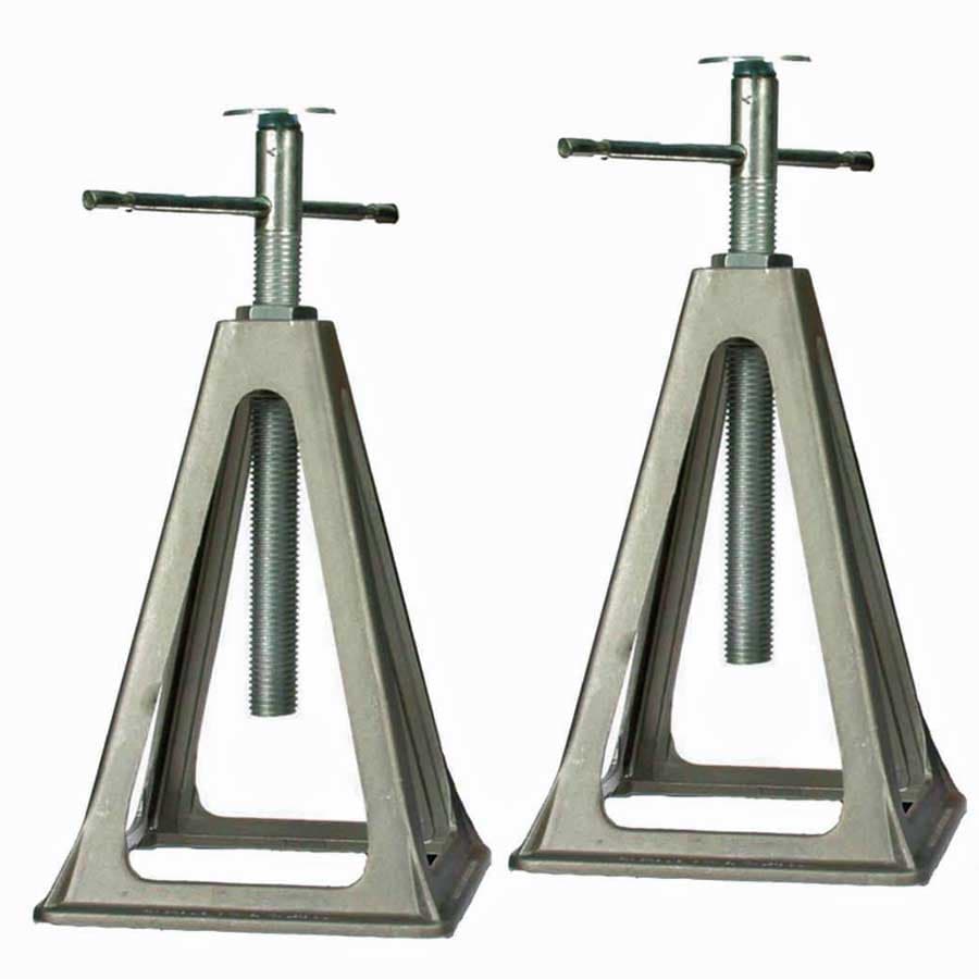 Støtteben aluminium, sett med 4 stk