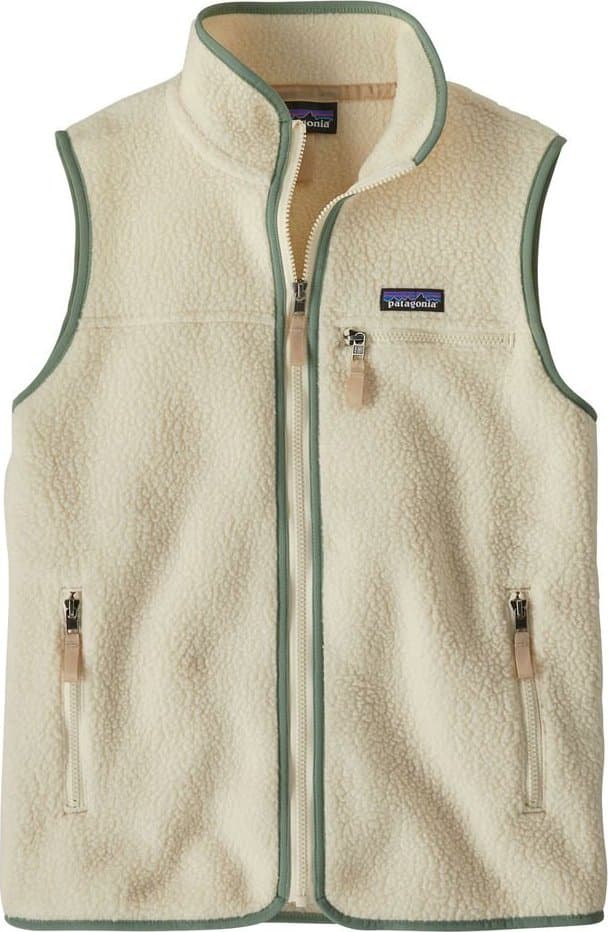 Patagonia Retro Pile Vest W's natural w/ellwood green XL