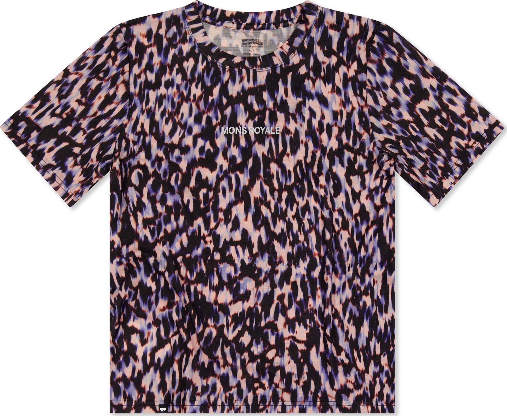 Mons Royale Icon Merino T-Shirt W's rock leopard M