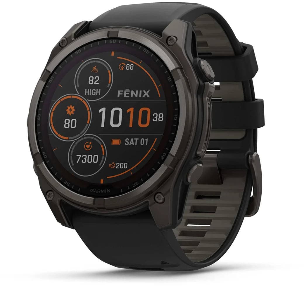 Garmin Fenix 8 SOLAR Sapphire 51mm Carbon Gray DLC TI/Black