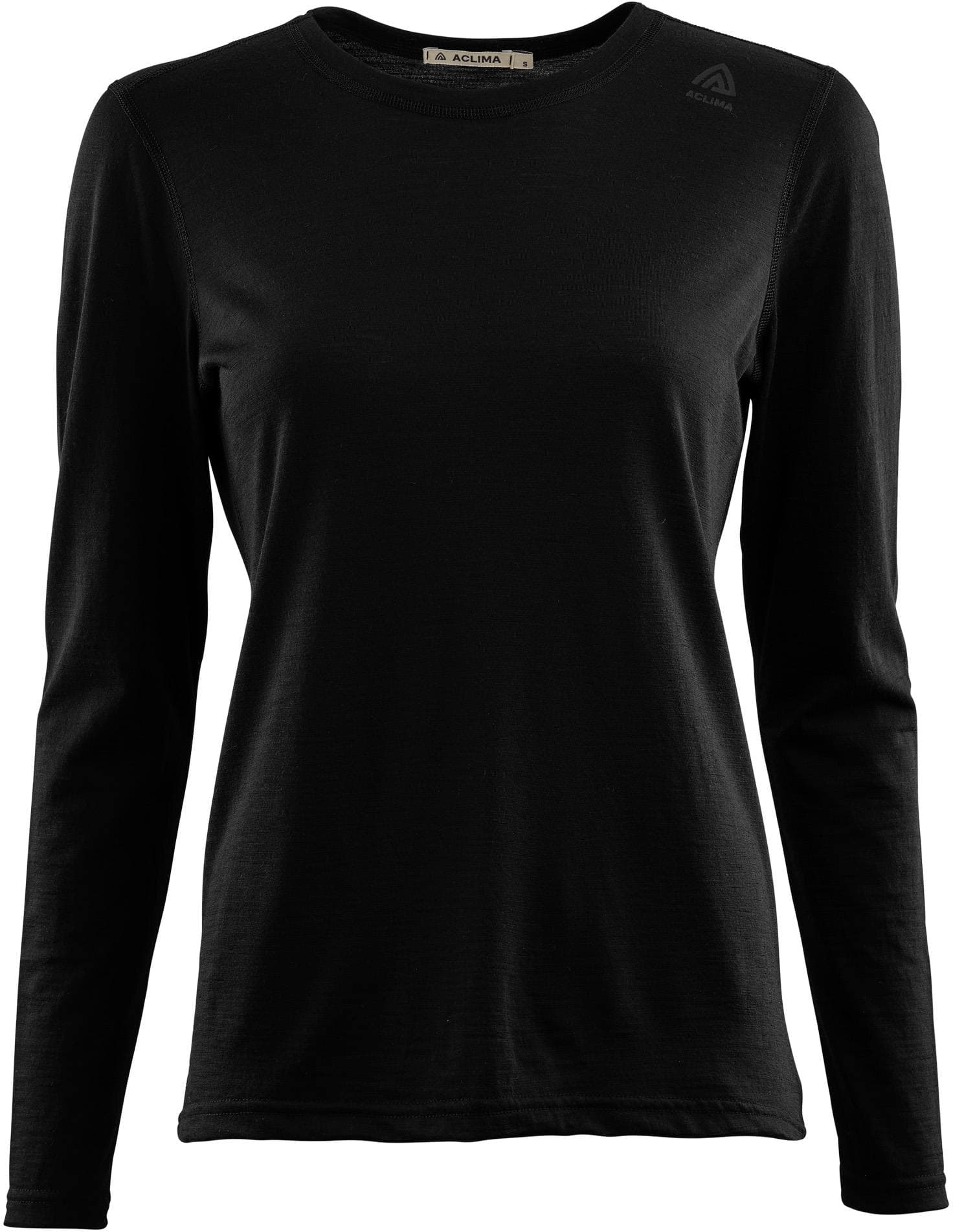 Aclima Lightwool 140 Undershirt LS W's jet black M