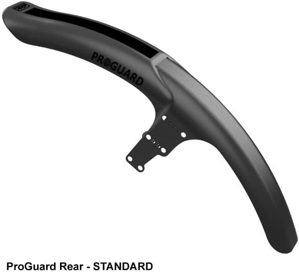 RRP ProGuard Rear STD Bakskjerm Sort Til Bakramme, opptil 3" dekk, 475mm,169g