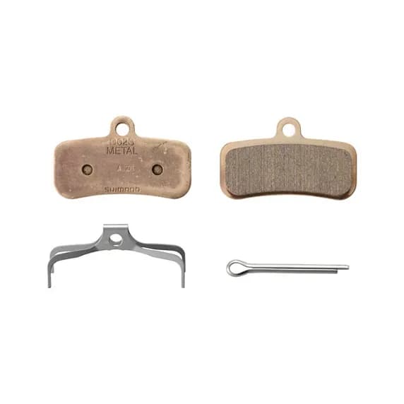 Shimano Brake Pads D02S-MX metall bremseklloss og fjær med