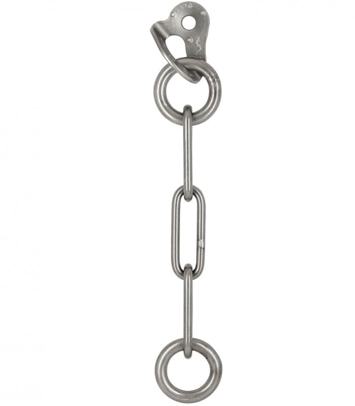 Fixe C belay station chain hanger 1 316l D10mm - Henger med kjetting og ring